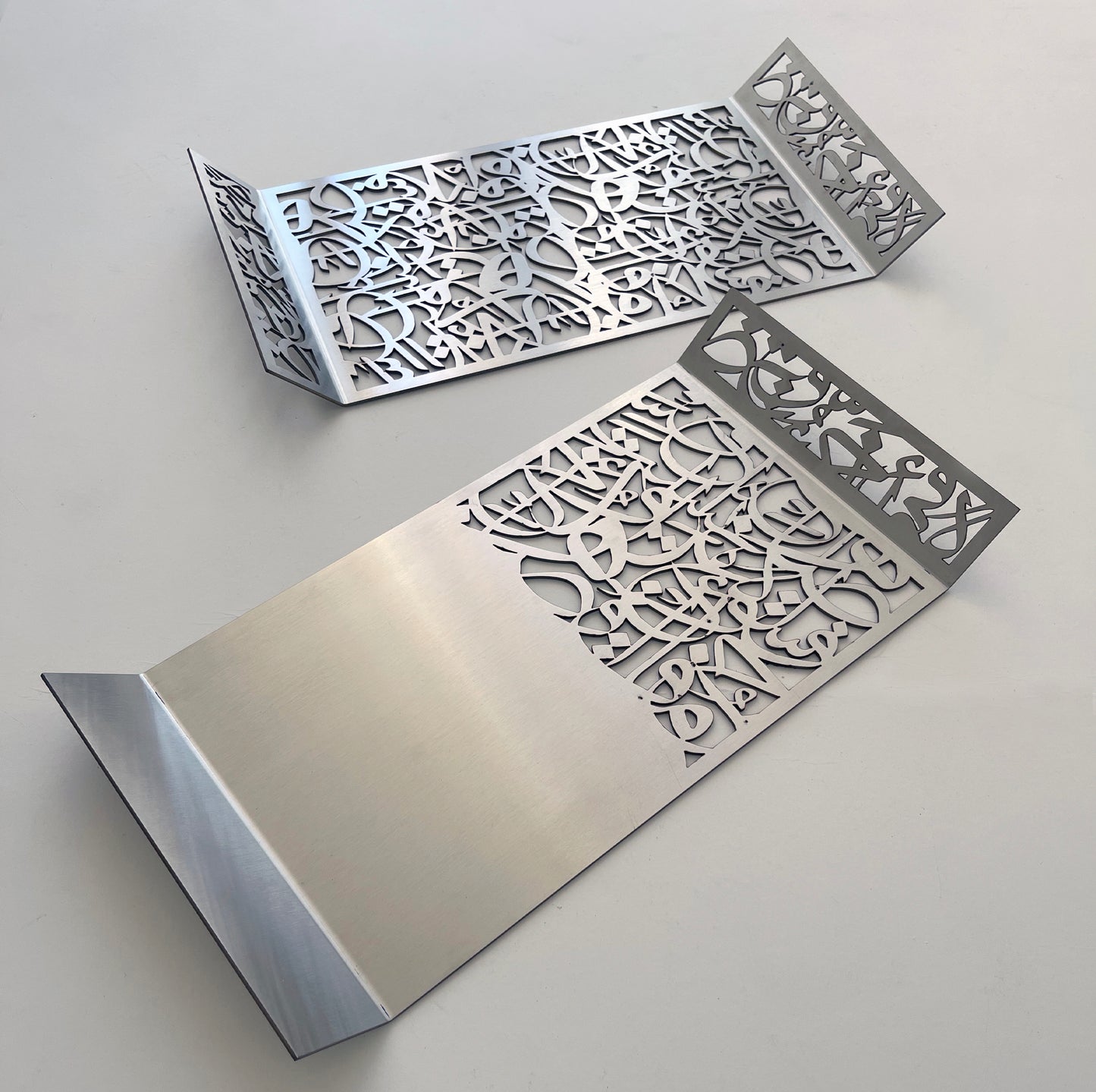 Half Caligraphy Tray / Stainless Steel